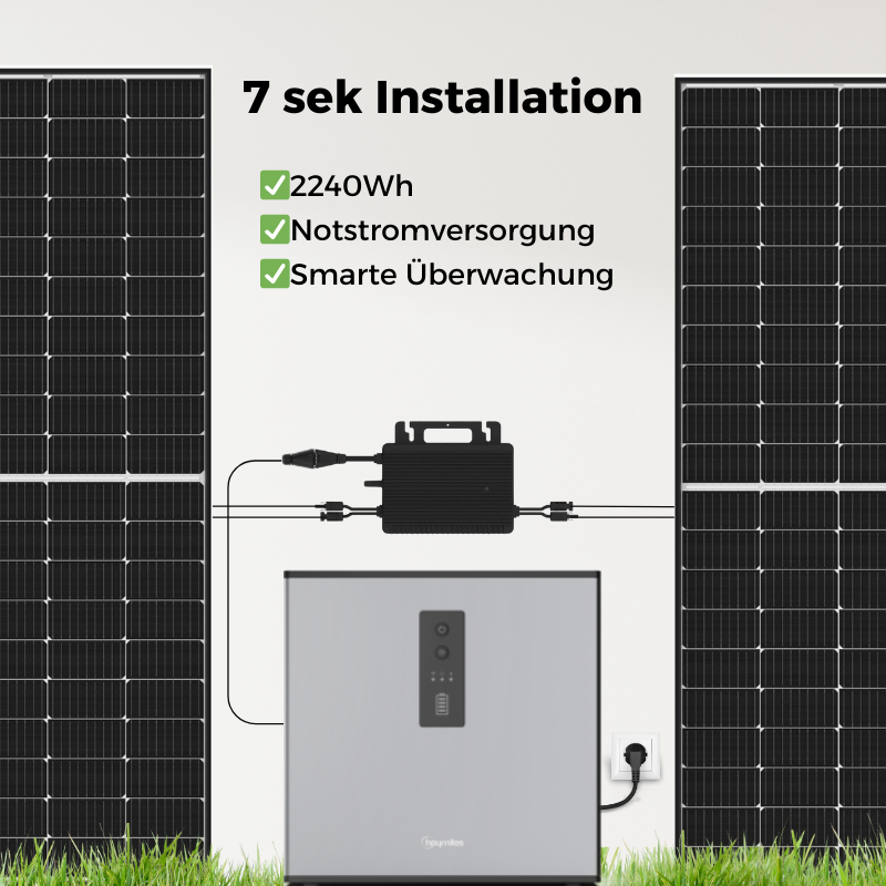 Solarspeicher mit einfacher Installation