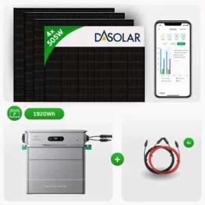2kW Balkonkraftwerk mit Zendure Speichersystem