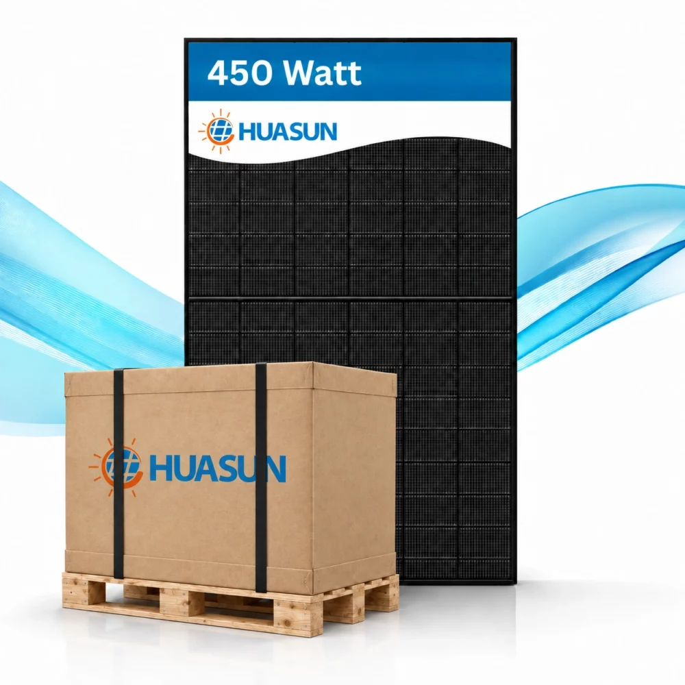 450W Huasun Solarmodule - bifazial (36 Stück)